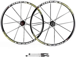 L.BAN Spares L.BAN Mountain Bike Wheels, 26inch Double Wall MTB Rim Quick Release V-Brake Bicycle Wheelset Hybrid 24 Hole Disc 8 9 10 Speed, B-27.5inch