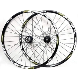 L.BAN Mountain Bike Wheel L.BAN Mountain Bike Wheelset, 26 / 27.5 / 29 Inch Bicycle Wheel Double Walled Aluminum Alloy MTB Rim Fast Release Disc Brake 32H 7-11 Speed Cassette, Front and Rear Wheels