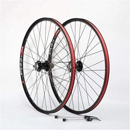 L.BAN Spares L.BAN Mountain Bike Wheelset, Double Wall 26 MTB Cycling Wheels Quick Release Hybrid Compatible Disc Brake 8 9 10 11 Speed, 26inch