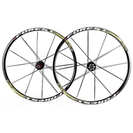 L.BAN Mountain Bike Wheel L.BAN MTB Bike Disc Wheel Set 26 27.5 Inch Double Wall MTB Rim 24 / 24H QR Compatible 7 8 9 10 11 Speed, 27.5inch