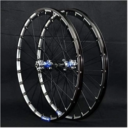 L&WB Mountain Bike Wheel L&WB 26 27.5 Inch MTB Front Wheel And Rear Wheel Disc Brake Mountain Bike Wheelset Quick Release Double Wall 7 8 9 10 11 12 Compartment 24 Holes, B, 27.5in