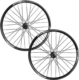 L&WB Mountain Bike Wheel L&WB Bicycle Parts Wheels MTB Bicycle Wheelset 26" / 27.5" / 29"For Mountain Bikes Double-Walled Light Metal Rim Disc Brake 7-11 Speed Card Hub Sealed Warehouse QR 32H, White, 26in