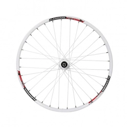 LDDLDG Spares LDDLDG 26" Front Wheel Mountain Bike, Carbon Hub MTB Wheels Quick Release Disc Brakes, 32H(Color:white)