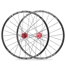 LDDLDG Mountain Bike Wheel LDDLDG 26 Inch 27.5" MTB Bike Wheelset Aluminum Alloy Disc Brake Mountain Cycling Wheels for 8 / 9 / 10 / 11 Speed(Size:26inch, Color:red)