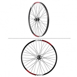 LDDLDG Spares LDDLDG 27.5 Inch Variable Speed Mountain Bike Aluminum Alloy Wheel Set Disc Brake Wheel Front And Rear Wheel Quick Release (Color : Red)