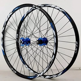 LDDLDG Mountain Bike Wheel LDDLDG Bicycle Mountain Bike 26 / 27.5 / .29 Inch Double Wall Rims MTB Wheelset 26" Disc Brake 7 / 8 / 9 / 10 Speed(Size:29inch, Color:blue)