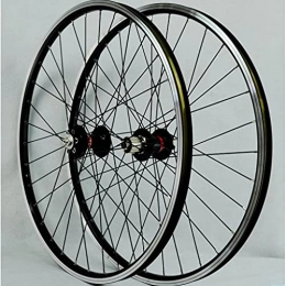 LDDLDG Spares LDDLDG Bike Rim 26 / 27.5 / 29inch Mountain Bike Wheelset, Double Wall MTB Rim Quick Release V / disc Hybrid / Mountain Bike 32 Hole(Size:27.5inch, Color:black)