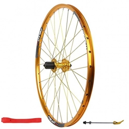 LDDLDG Spares LDDLDG Mountain Bike Rear Wheel 26" Bicycle Rim Cycling Wheels Disc Brake 32 Holes MTB Wheel 7 / 8 / 9 / 10 Speed Quick Release Axles Bicycle Accessory(Color:golden)