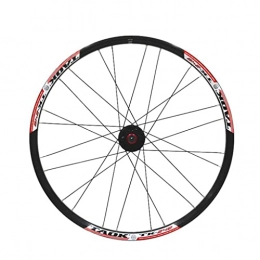 LDDLDG Mountain Bike Wheel LDDLDG Mountain Bike Rear Wheels 24Inch, Aluminum Alloy Rim 24H Disc Brake MTB Wheels, Quick Release Rear Wheels 8 9 10 speed(Color:black+red)