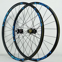 LDDLDG Spares LDDLDG Mountain Bike Wheelset 26" / 27.5" / 29", Disc Brake Bike Wheels for 8-12 Speed, 24H Carbon Hub Bicycle Wheels Quick Release Front Rear Wheels(Size:29inch, Color:blue)