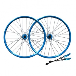 LDDLDG Spares LDDLDG MTB Bicycle Wheelset, 26 Inch Mountain Bike Wheelsets Rim, 7-11 Speed Wheel Hubs Disc Brake, 32H(Color:blue1)
