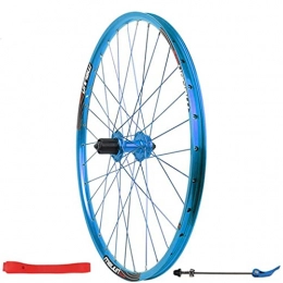 LDDLDG Spares LDDLDG MTB Rear Wheel 26" Quick Release Disc Brake 32H Mountain Bike Wheels, High Strength Aluminum Alloy Rim(Color:blue)