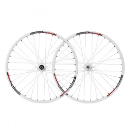 LDDLDG Spares LDDLDG MTB Wheelset 26" Quick Release Disc Brake 32H Mountain Bike Wheels, High Strength Aluminum Alloy Rim (Color:white)