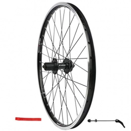 LDDLDG Spares LDDLDG Rear Bicycle Wheel 24inch, Alloy Mountain Disc Double Wall Black