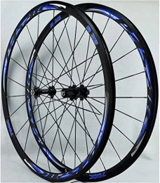 LEELLY Spares LEELLY Mountain Bike Wheelsets, Front and rear wheels, 700c Road Bike Wheelset, C / V- Brake Double Wall Alloy Rim 30mm Wheels for Bicycle QR 7-12S Cassette Hub Sealed Bearing Wheel