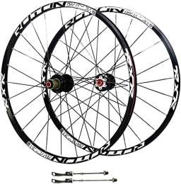 LHGXQ-Dp 26/27.5/29 Inch Bicycle Wheel Set, Hybrid Mountain Bike Ultra-Light Carbon Fiber Bicycle Wheel, Wheel Double Wall MTB Rim Disc Brake,Black,29 inches