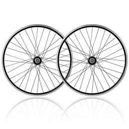 LHHL Mountain Bike Wheel LHHL 26" 27.5" 29" MTB Wheel, Bicycle Wheelset, Front 2 Rear 4 Sealed Bearings Hubs RIM QR, Support 7-11Cassette, speed Disc / V Brake (Color : Black, Size : 27.5")