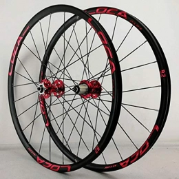 LHHL Mountain Bike Wheel LHHL Bicycle Wheel 26 / 27.5 Inch Double Wall Alloy Rims Disc Brake MTB Bike Wheelset QR NBK Sealed Bearing Hubs 6 Pawls 8-12 Speed Cassette 24H (Color : E, Size : 27.5")