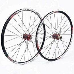 LHHL Spares LHHL Components 26 27.5 Inch Mountain Bicycle Wheelset Double Wall MTB Rim Quick Release Carbon Drum Disc Brake 7 8 9 10 11 Speed (Size : 27.5inch)