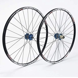 LHHL Mountain Bike Wheel LHHL Components Bike Wheels For 26 27.5 Inch Racing Mountain Bike Wheelset Alloy Double Wall Carbon Drum Quick Release Disc Brake Compatible 7-11 Speed (Size : 27.5inch)