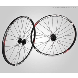 LHHL Mountain Bike Wheel LHHL Components Bike Wheelset For 26 27.5 29 Inch Double Wall MTB Rim Disc Brake Quick Release Mountain Bike Wheels 24H 7 8 9 10 Speed (Color : C, Size : 27.5inch)