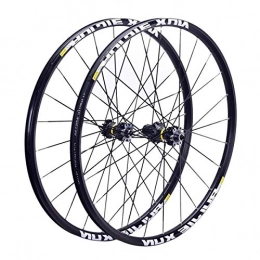 LHHL Mountain Bike Wheel LHHL Components Mountain Bike Wheelset 26 / 27.5 / 29inch Carbon Fiber Hub MTB Bicycle Wheels Double Wall Rims Disc Brake Sealed Bearings 8 / 9 / 10 / 11 Speed (Color : Black hub, Size : 26in)