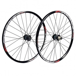 LHHL Mountain Bike Wheel LHHL Components Mountain Bike Wheelset 26 27.5 Inch Alloy Double Wall Carbon Drum Quick Release Disc Brake 7-11 Speed (Size : 27.5inch)