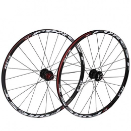 LHHL Mountain Bike Wheel LHHL Mountain Bike Wheels 26 / 27.5 Inch Bicycle Wheelset Double Wall Rims Disc Brake Sealed Bearing Hub QR 11 Speed (Color : F, Size : 26inch)