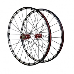 LHHL Mountain Bike Wheel LHHL MTB Bicycle Wheelset 26 / 27.5 Inch Mountain Bike Wheel CNC Double Wall Alloy Rims Card Hub Sealed Bearing Disc Brake 11 Speed 24H (Color : A, Size : 27.5")