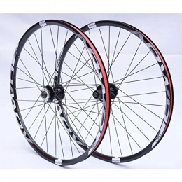 LHHL Mountain Bike Wheel LHHL MTB BIke Wheel 26 / 27.5 / 29 Inch Bicycle Wheel Set Double Wall Alloy Rim 32 Hole QR Disc Brake 8 9 10 Speed Cassette Hubs (Color : White, Size : 26in)