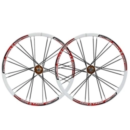 LHHL Mountain Bike Wheel LHHL MTB Bike Wheel Set 26in Double Walled Alloy Rim Disc Brake Bicycle Wheels 24H QR 7-9 Speed Sealed Bearing Cassette Hubs (Color : B)