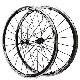 LHLCG Mountain Bike Wheel LHLCG 700C Road Wheel Set Double-Layer Aluminum Alloy Rim Super-Lubricated Bearing 11-Speed V Brake
