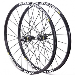 LHLCG Spares LHLCG Mountain Bike Wheel Set Aluminum Alloy Ultralight Wheels Black Spokes Blacks Circle, BlackFlowerdrum, 26