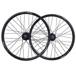 LI-Q Mountain Bike Wheel LI-Q 20 inch Bicycle front wheel rear wheel, Trekking Bike Disc brake, Quick Release Disc Brake 32 Hole, Black