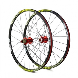 LI-Q Mountain Bike Wheel LI-Q 26-Inch Bicycle Wheel Set Aluminum Drum Hub Mountain Bike Disc Brake Wheel Set 5 Palin
