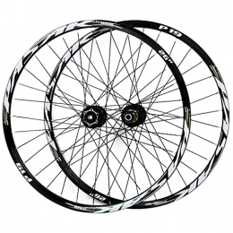 LICHUXIN Mountain Bike Wheel LICHUXIN 26 / 27.5 / 29 Inch Mountain Bike Wheel Barrel Shaft Front and Rear Bicycle Wheelset Disc Brake 7-11 Speed Cassette Quick Release Double Wall Disc Rims (Color : Gold-1, Size : 27.5in)