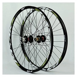 LICHUXIN Spares LICHUXIN 26 / 27.5 / 29 Inch MTB Bicycle Wheel Disc Brake 32 Holes Mountain Bike Front and Rear Wheel Set Quick Release 7 / 8 / 9 / 10 / 11 Speed Cassette (Color : Green, Size : 29in)