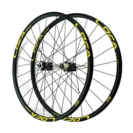 LICHUXIN Spares LICHUXIN 26 / 27.5 / 29 Inches Ultralight Alloy Wheels 24 Holes Fast Release Freewheel Rim Disc Brake WTB Bike Wheel for Road Bike Mountain Bike (Color : Gold, Size : 27.5in)