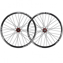 LICHUXIN Mountain Bike Wheel LICHUXIN 26 / 27.5 / 29in MTB Wheelset Aluminum Alloy Hub Disc Brake Quick Release Mountain Bike Wheels 8 9 10 11 Speed Double Wall Super Light 32 Holes (Color : Red, Size : 26in)