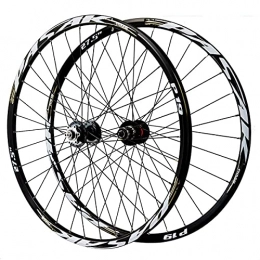 LICHUXIN Mountain Bike Wheel LICHUXIN 26 / 27.5 / 29inch MTB Wheelset Mountain Bike Wheel Disc Brake Double Wall Rim Quick Release 7 8 9 10 11 Speed Cassette Freewheel 32 Holes (Color : Gold, Size : 27.5in)