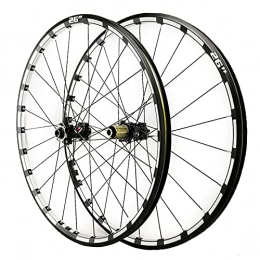 LICHUXIN Mountain Bike Wheel LICHUXIN 26 / 27.5in MTB Mountain Bike Wheelset Thru Axle Disc Brake 7 / 8 / 9 / 10 / 11 / 12 Speed Cassette Freewheel 24 Holes Three Sides CNC (Color : A, Size : 26in)