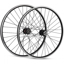 LICHUXIN Mountain Bike Wheel LICHUXIN 26 Inch MTB Bike Wheelset Aluminum Aluminum Alloy Disc Brake V Brake 32H Mountain Bicycle Wheel with 19mm Aluminum Alloy Rim for 7 / 8 / 9 / 10 / 11 Speed