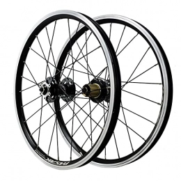 LICHUXIN Spares LICHUXIN Bicycle Wheel 20 Inch / 406 Mountain Bike Wheelset Disc Brake Rim Brake V Brake QR MTB Wheels 7 / 8 / 9 / 10 / 11 / 12 Speed Cassette Freewheel 1400g 24holes (Color : Black Hub)
