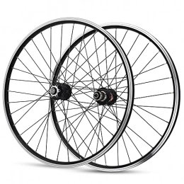LICHUXIN Mountain Bike Wheel LICHUXIN Bike Wheelset 26 Inch Mountain Cycling Wheels Quick Release Aluminum Alloy Disc Brake V-Brake 32H for 7 8 9 10 11 Speed Freewheels
