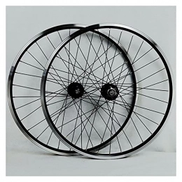 LICHUXIN Mountain Bike Wheel LICHUXIN Double Wall DH19 Aluminum Alloy Bike Wheelset 26 / 29 Inch MTB Rim V / Disc Brake Quick Release Mountain Bike Wheels 32 Holes 7 8 9 10 11 Speed (Color : Black, Size : 29in)