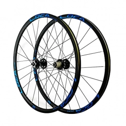 LICHUXIN Mountain Bike Wheel LICHUXIN Mountain Bike Wheel Set Ultralight 26 / 27.5 / 29 Inch Bicycle Disc Brake Quick Release (Front Wheel+Rear Wheel) Aluminum Alloy Cycling Wheels (Color : Blue-2, Size : 26in)