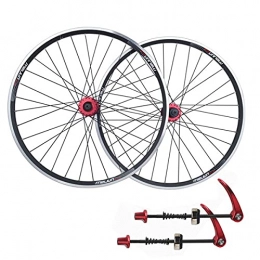 LICHUXIN Spares LICHUXIN Mountain Bike Wheelset 26 Inch Cycling Bike Aluminum Alloy Rim V / Disc Brake Quick Release 32H fit 7-10 Speed Cassette Bicycle Wheelset 2300g