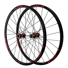 LICHUXIN Spares LICHUXIN MTB 26 / 27.5 / 29inch Wheelset Mountain Bike Wheel Thru Axle Disc Brake Road Bike 8 9 10 11 12 Speed Freewheel 24 Hole Matte (Color : Red 1, Size : 29in)