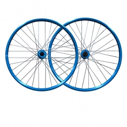 LICHUXIN Mountain Bike Wheel LICHUXIN MTB 26 Inch Mountain Bike Wheelset Quick Release Bicycle Front Rear Wheels Aluminum Alloy Double Wall Rim Disc Brake 7 8 9 Speed 32 Holes (Color : Blue)