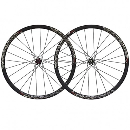 LICHUXIN Spares LICHUXIN MTB Wheel 26 Inch Mountain Bike Wheelset Carbon Fiber Mtb Front And Rear Wheels Disc Brake Quick Release 7 8 9 10 Speed 24 Holes Six Holes (Color : Black)